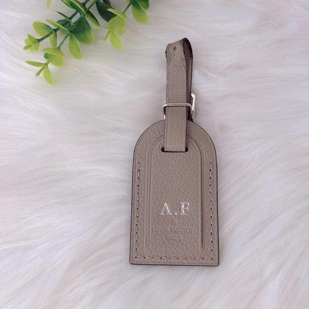 Louis Vuitton Taiga Leather Luggage Tag